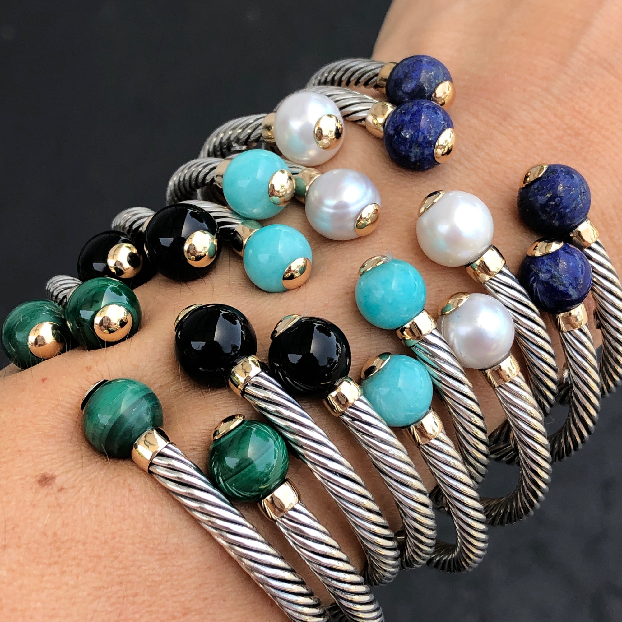 Big Stones Mini Twist Bangle