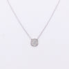 White Gold Diamond Circle Necklace